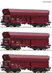 Roco 77033 - H0 - 3-tlg. Set Selbstentladewagen Fals, Holcim, Ep. V-VI